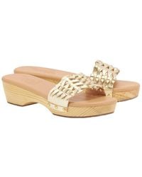 Ancient Greek Sandals - Open Woven Leather Clog - Lyst