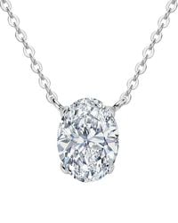 Lab Grown Diamonds - 14K 5.00 Ct. Tw. Lab-Grown Diamond Necklace - Lyst