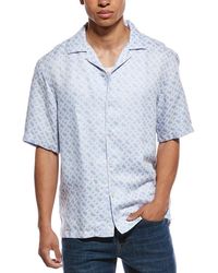 BOSS - Lars Linen-Blend Shirt - Lyst