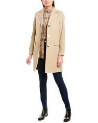 Burberry Press-stud Detail Cotton Gabardine Lab Coat - Multicolour