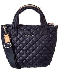 MZ Wallace - Mini Metro Nylon & Leather Tote Deluxe - Lyst