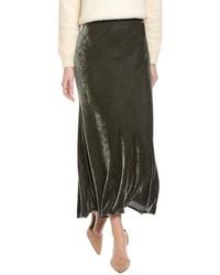 Velvet By Graham & Spencer - Eza Velvet Silk-Blend Skirt - Lyst