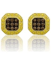 Le Vian - 14k Honey Gold 0.93 Ct. Tw. Diamond & Yellow Sapphire Earrings - Lyst