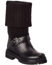 Gianvito Rossi - Thurso 20 Knit & Leather Boot - Lyst