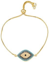 Eye Candy LA - 18k Plated Cz Isabella Adjustable Bracelet - Lyst