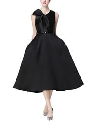 GABRIELA RICH - Solid Midi Dress - Lyst