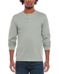 Vince - Double Face Pique Henley - Lyst