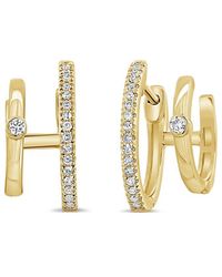 Sabrina Designs - 14k 0.13 Ct. Tw. Diamond Double Huggie Cuff Earrings - Lyst