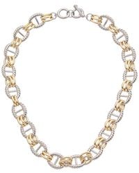 Juvell - 18k Two-tone Plated Link Necklace - Lyst