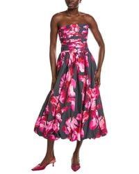 AMUR - Helena Bubble Midi Dress - Lyst