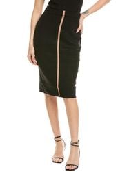 Tahari - Center Front Stripe Pull-On Skirt - Lyst