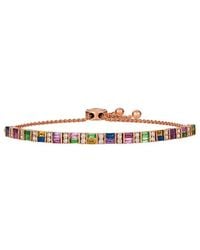 Le Vian - Le Vian Rainbow 14k Rose Gold 3.18 Ct. Tw. Diamond & Tsavorite Bolo Bracelet - Lyst
