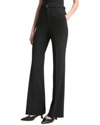 Vince - High Waist Slim Flare Belted Pant - Lyst