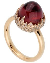Pomellato - 18K 6.78 Ct. Tw. Diamond & Garnet Ring (Authentic Pre-Owned) - Lyst
