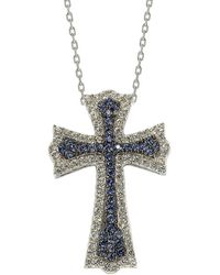 Sapphire Cross Necklaces for Women - Up 