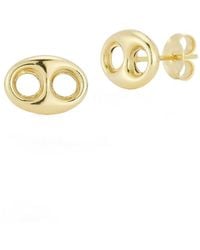 Ember Fine Jewelry - 14k Mariner Link Studs - Lyst