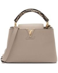 Louis Vuitton - Python & Taurillon Leather Capucines Bb (Authentic Pre- Owned) - Lyst