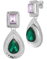 Sphera Milano - Plated Cz Earrings - Lyst
