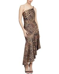 Halston - Mavis Satin Midi Dress - Lyst