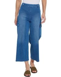 Lyssé - Erin West Utility Wide Leg Crop Jean - Lyst
