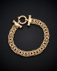 Italian Gold - 14k Byzantine Bracelet - Lyst