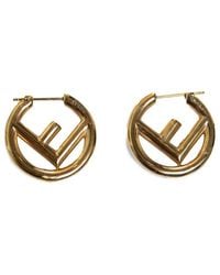 Fendi - F Is Hoop Earrings (Authentic Pre-Loved) - Lyst