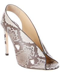 Jimmy Choo Shar 100 Matte Python Sandal - Brown