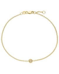Italian Gold - 14K 0.02 Ct. Tw. Diamond Solo Bracelet - Lyst