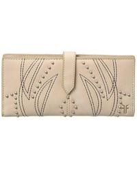 Frye - Sara Slim Leather Wallet - Lyst
