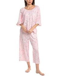 Ellen Tracy - 2Pc Off-The-Shoulder Top & Wide Leg Pajama Set - Lyst
