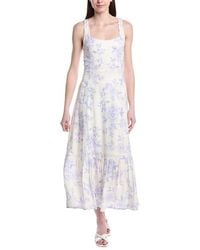 Saltwater Luxe - Tank Linen-Blend Midi Dress - Lyst
