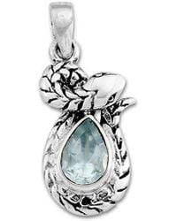 Samuel B. - Silver 1.00 Ct. Tw. Blue Topaz Snake Pendant - Lyst