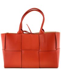 Bottega Veneta - Maxi Intrecciato Leather Arco Tote Small (Authentic Pre- Loved) - Lyst