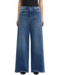 7 For All Mankind - Zoey Glen Allen Wide Leg Jean - Lyst