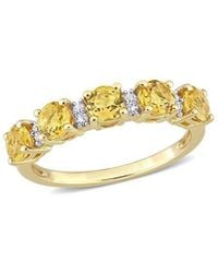 Rina Limor - Silver 1.57 Ct. Tw. Gemstone Half-eternity Ring - Lyst