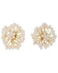 Saachi - Pearl Webbed Earrings - Lyst