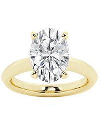 Lab Grown Diamonds - 14K 7.00 Ct. Tw. Lab-Grown Diamond Solitaire Engagement Ring - Lyst