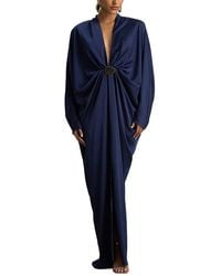 AMINA GLAM - Long Sleeve Maxi Dress - Lyst