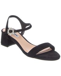 Dune - Measure Suede Heeled Sandal - Lyst