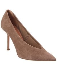 Aquazzura - Voltaire 85 Suede Pump - Lyst