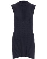 Celine - 2013 Wool Cable Knit Vest Dress, Size Int (Authentic Pre-Loved) - Lyst