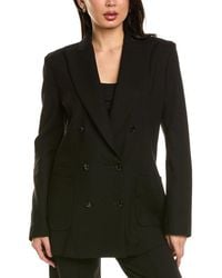 Cruna - Zoe Double-Breasted Wool-Blend Blazer - Lyst