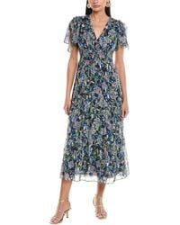 Shoshanna - Lenora Midi Dress - Lyst