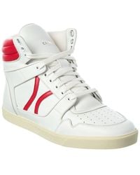 Celine - Break Mid Lace-Up Leather Sneaker - Lyst