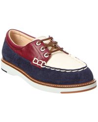 Tod's - Leather & Suede Boat Shoe - Lyst