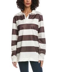 Madison Miles - Stripe Polo Shirt - Lyst