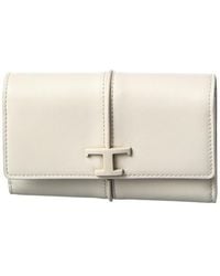 Tod's - Timeless Medium Leather Card Case - Lyst