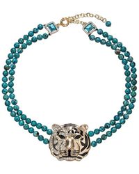 Eye Candy LA - Tiger Pendant Necklace - Lyst