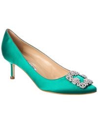 Manolo Blahnik - Hangisi 50 Satin Pump - Lyst