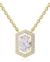 Lab Grown Diamonds - 14K 1.85 Ct. Tw. Lab-Grown Diamond Pendant Necklace - Lyst